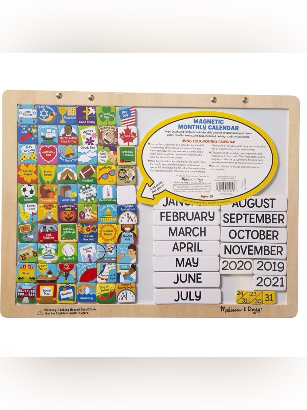 Melissa & Doug Magnetic Monthly Calendar